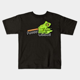 Froggylicious Lollipop - Fun Frog Design Kids T-Shirt